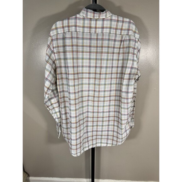 Lacoste Shirt Adult Large 42 White Button Up Long Sleeve Crocodile Mens - Picture 4 of 7